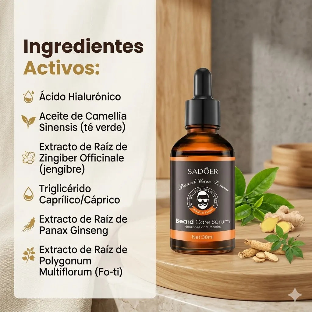 BeardBoost™ Serum para el Crecimiento de Barba y Bigote