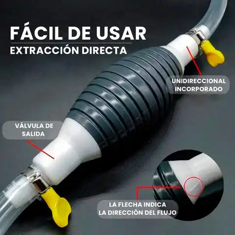 SifoMax™ Bomba de Succión Manual de Gasolina