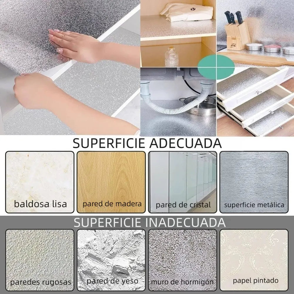 KitchenShield™ Papel Aluminio Autoadhesivo ¡2x1!