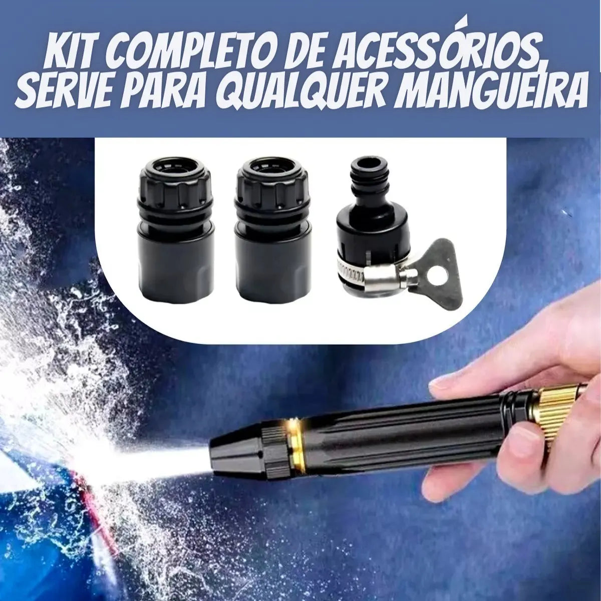 HydroJet™ Boquilla de Alta Presión para Manguera 3 en 1