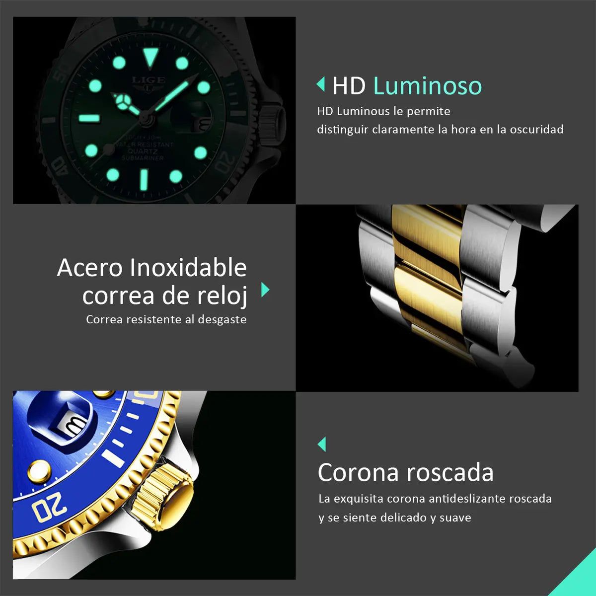 Lige™ Reloj Premium para Caballero