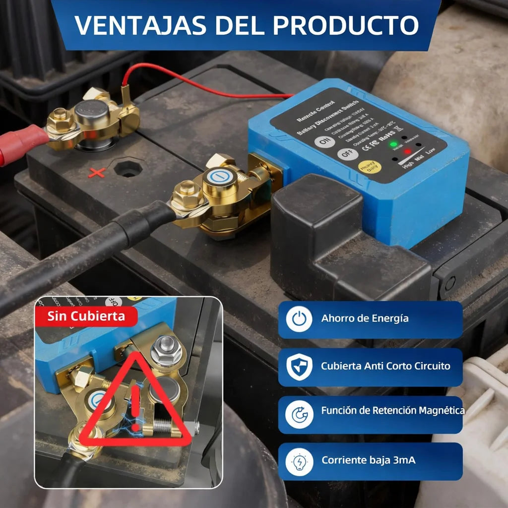 PowerSafe Auto™ Interruptor de Apagado de Batería