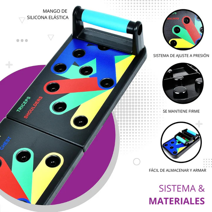 Push Up Board™   Ejercita Pecho, Brazos, Espalda y Hombros desde Casa