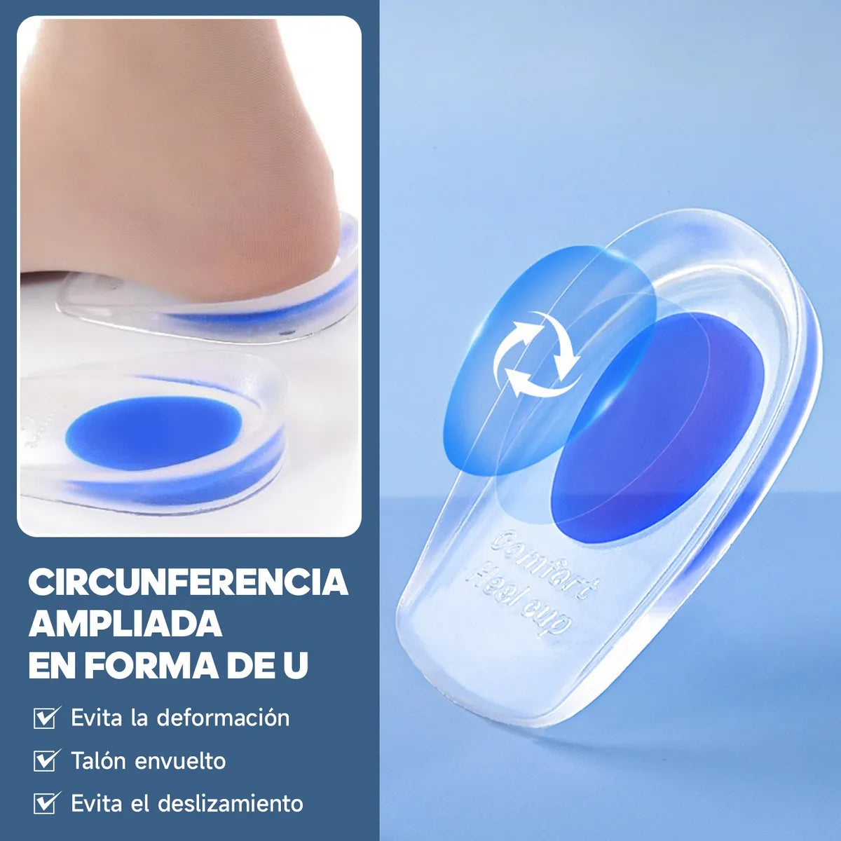 SoftStep™ Taloneras de Gel Ortopédicas