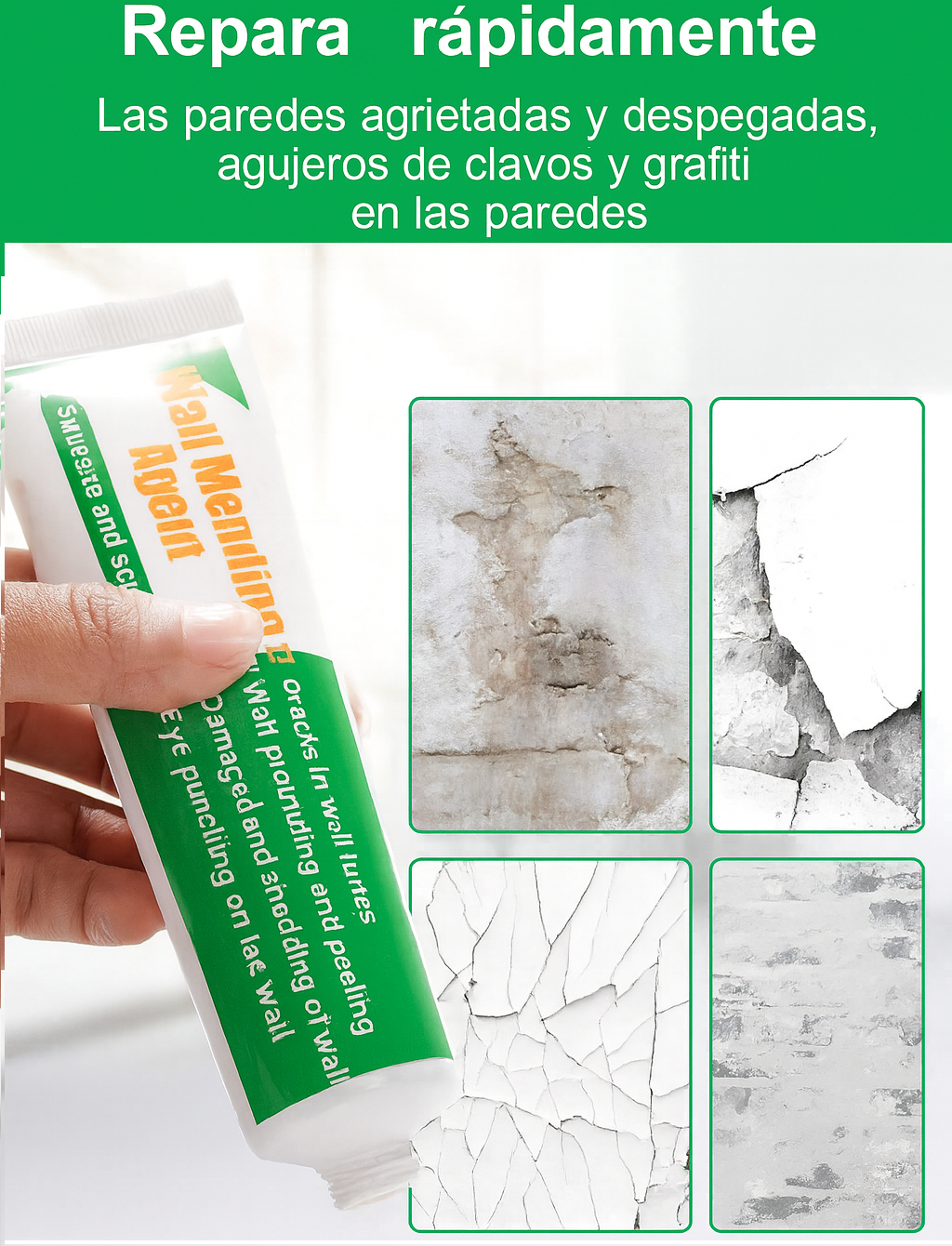 WallFix Pro™ Repara fácil y rápido grietas y paredes