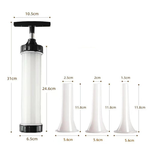 Embutidora de 600ml Rellena tus chorizos como un profesional 2x1