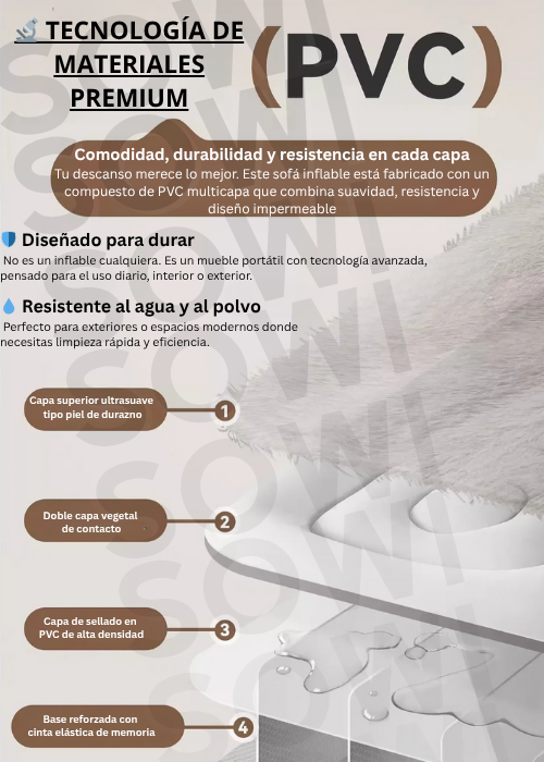 MaxComfort™ Sofá Inflable + Sillón Inflable + Inflador Manual 3 en 1