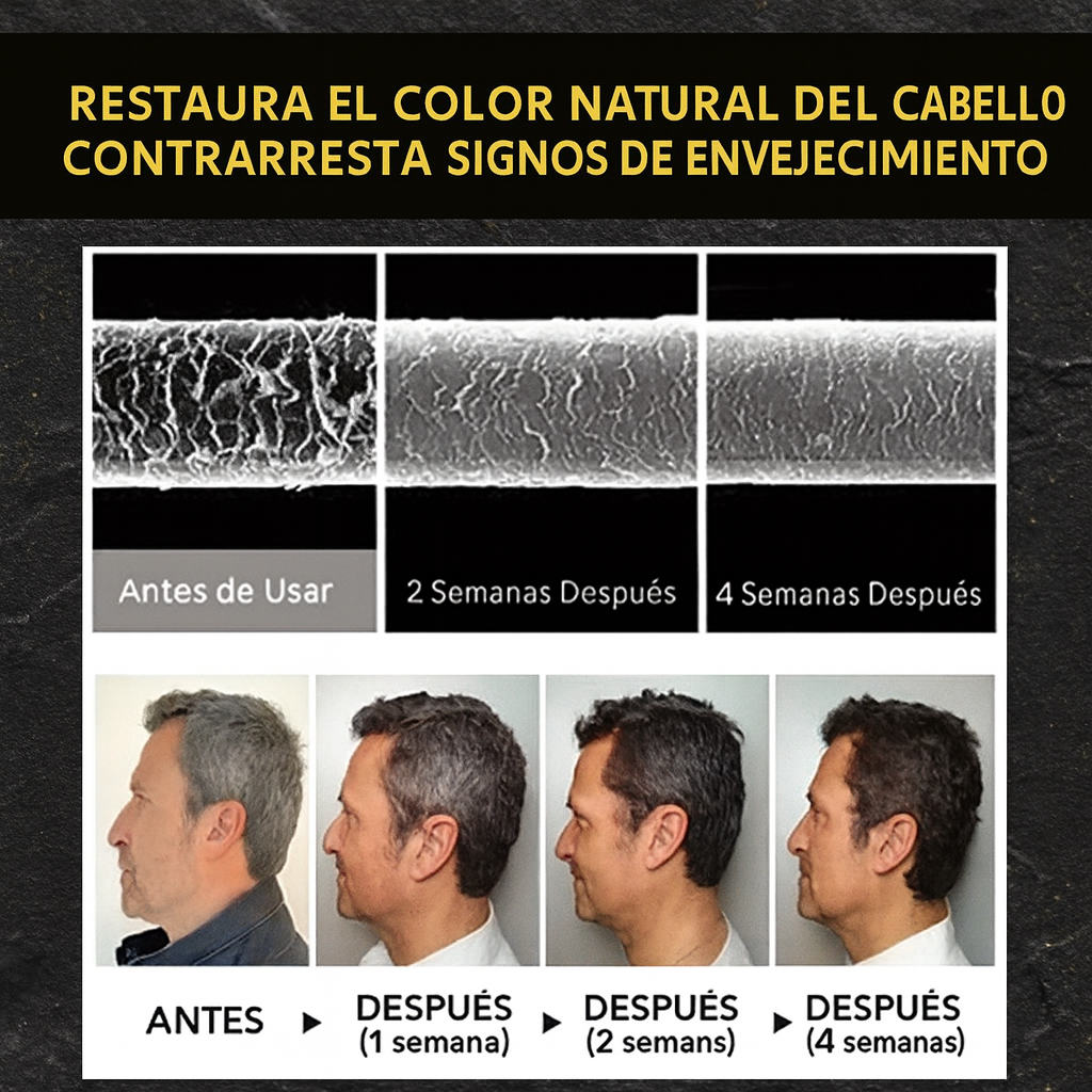 Black Hair Dye™ – Cubre tus canas al instante mientras cuidas tu cabello