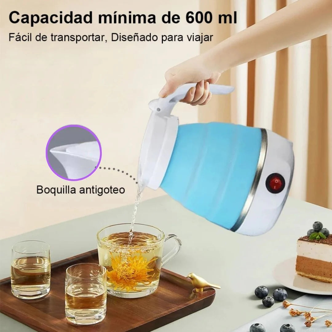FoldiHeat™  El Hervidor Eléctrico Plegable Que Cabe en Tu Maleta