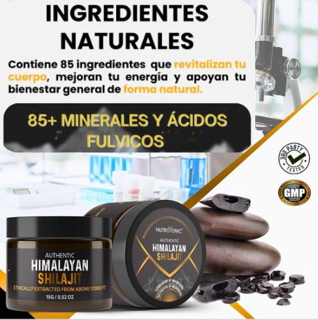 Shilajit Vitalis - Natural desde el Himalaya