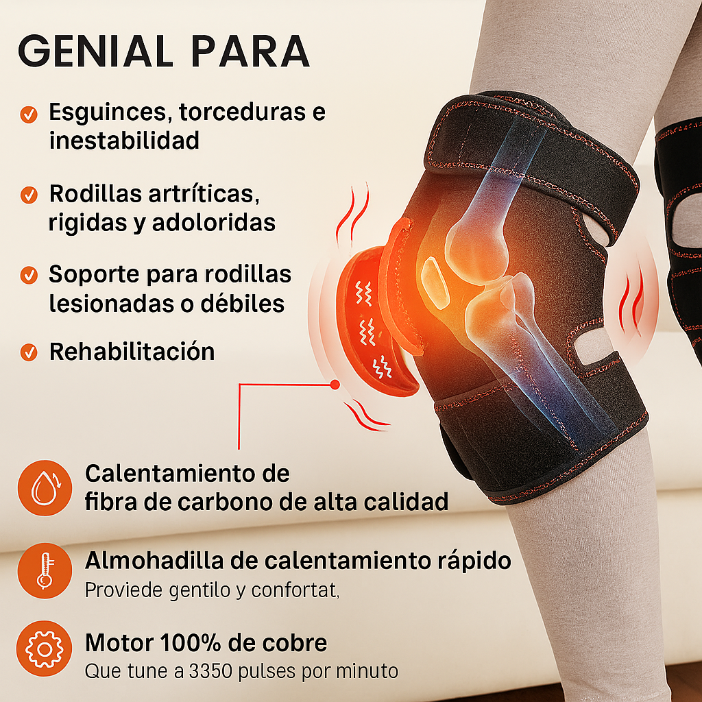 ThermoFlex™ PRO Alivio instantáneo y terapia profesional en tu rodilla, ¡desde casa!
