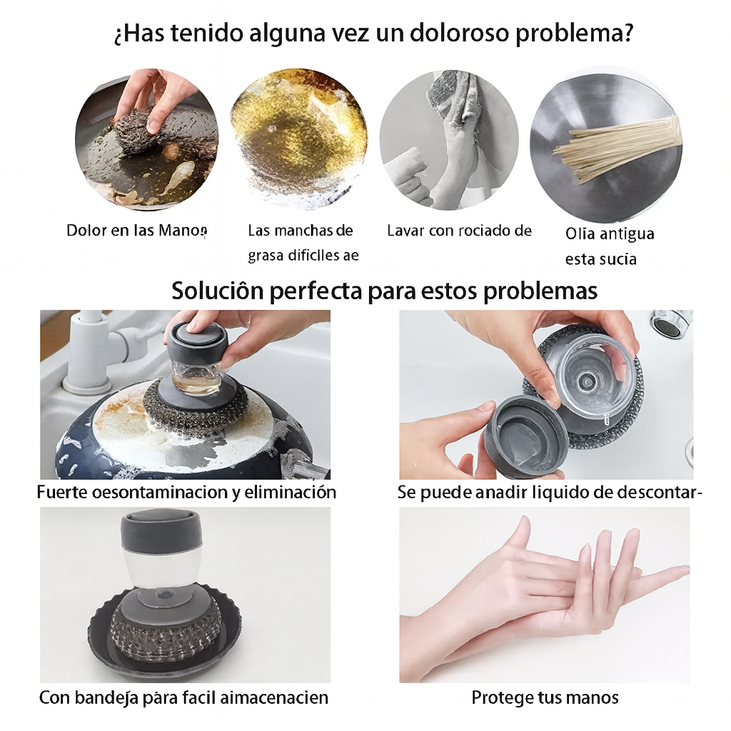 SparkGo™ Limpia a Fondo sin Maltratar tus Manos ni tus Ollas 2x1