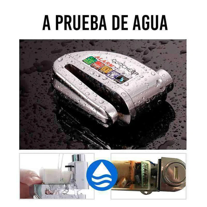 MotoSafe AlarmLock™ Candado de disco con alarma