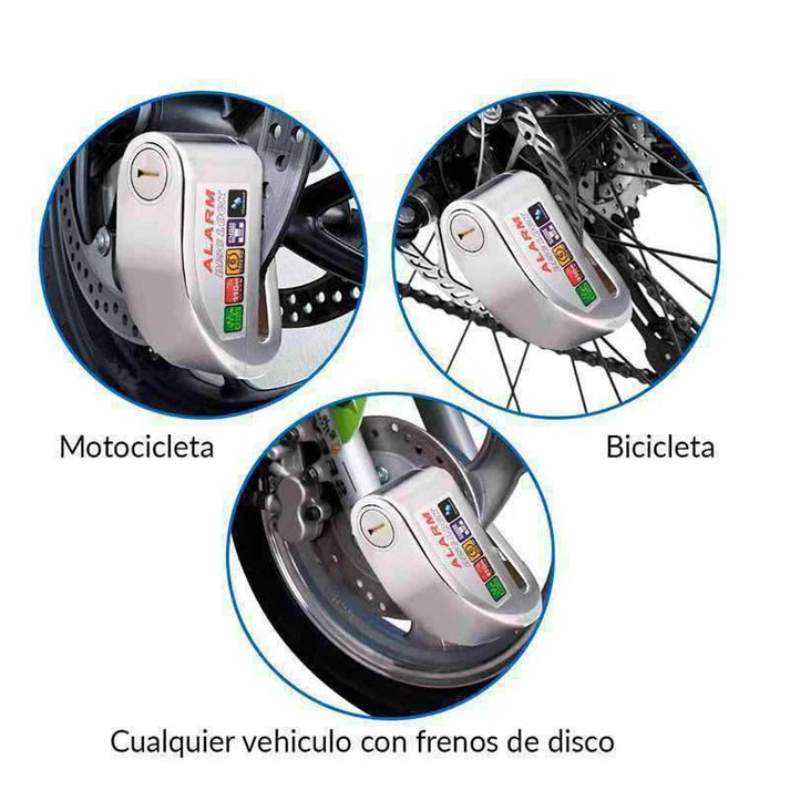 MotoSafe AlarmLock™ Candado de disco con alarma