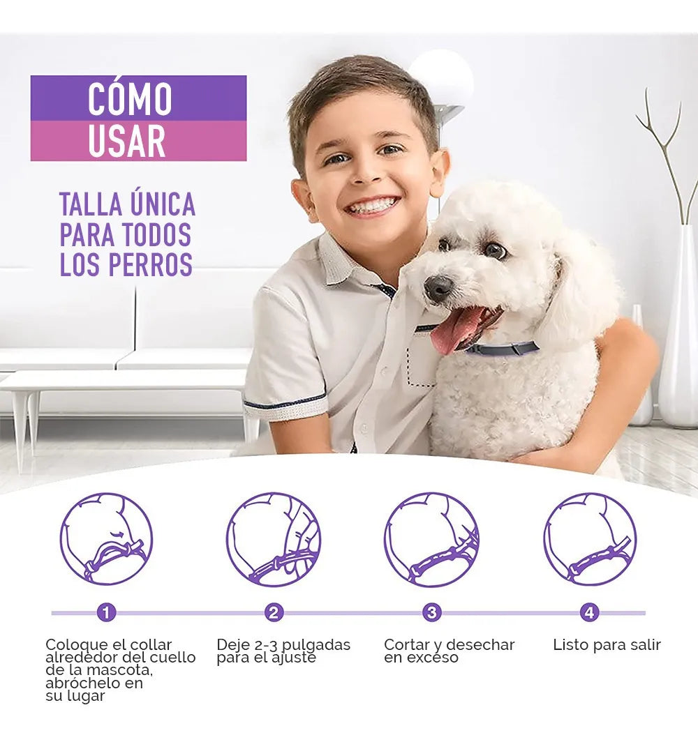 TranquilPet Collar Calmante Natural para Perros y Gatos 3x1