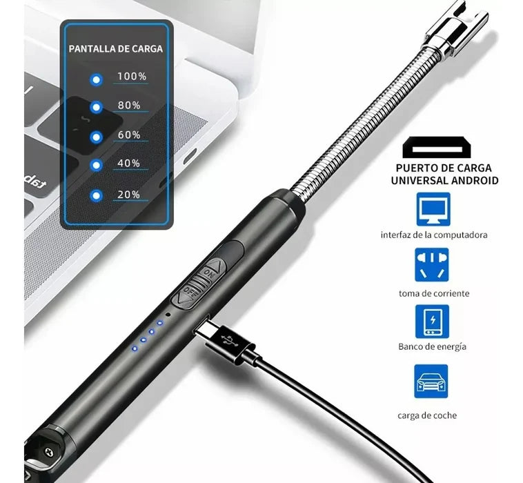 EncendEasy™ Encendido sin flama, seguro y recargable para exterior 2x1