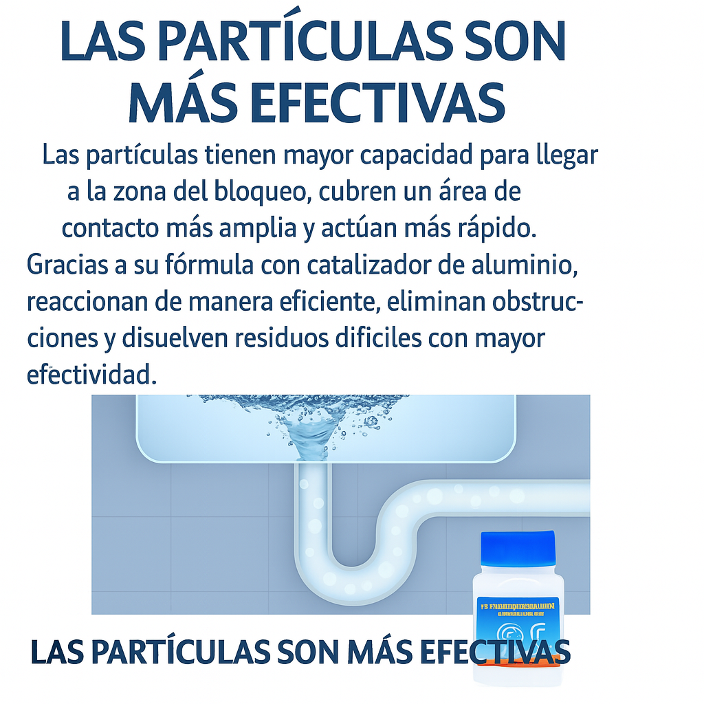 TurboMax Jumbo Elimina bloqueos en tus tuberías en minutos 2x1