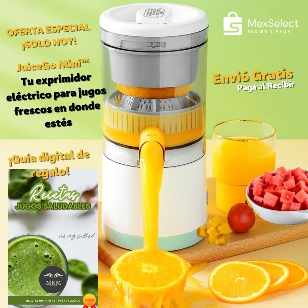JuiceGo™ Tu exprimidor eléctrico para jugos frescos en donde estés