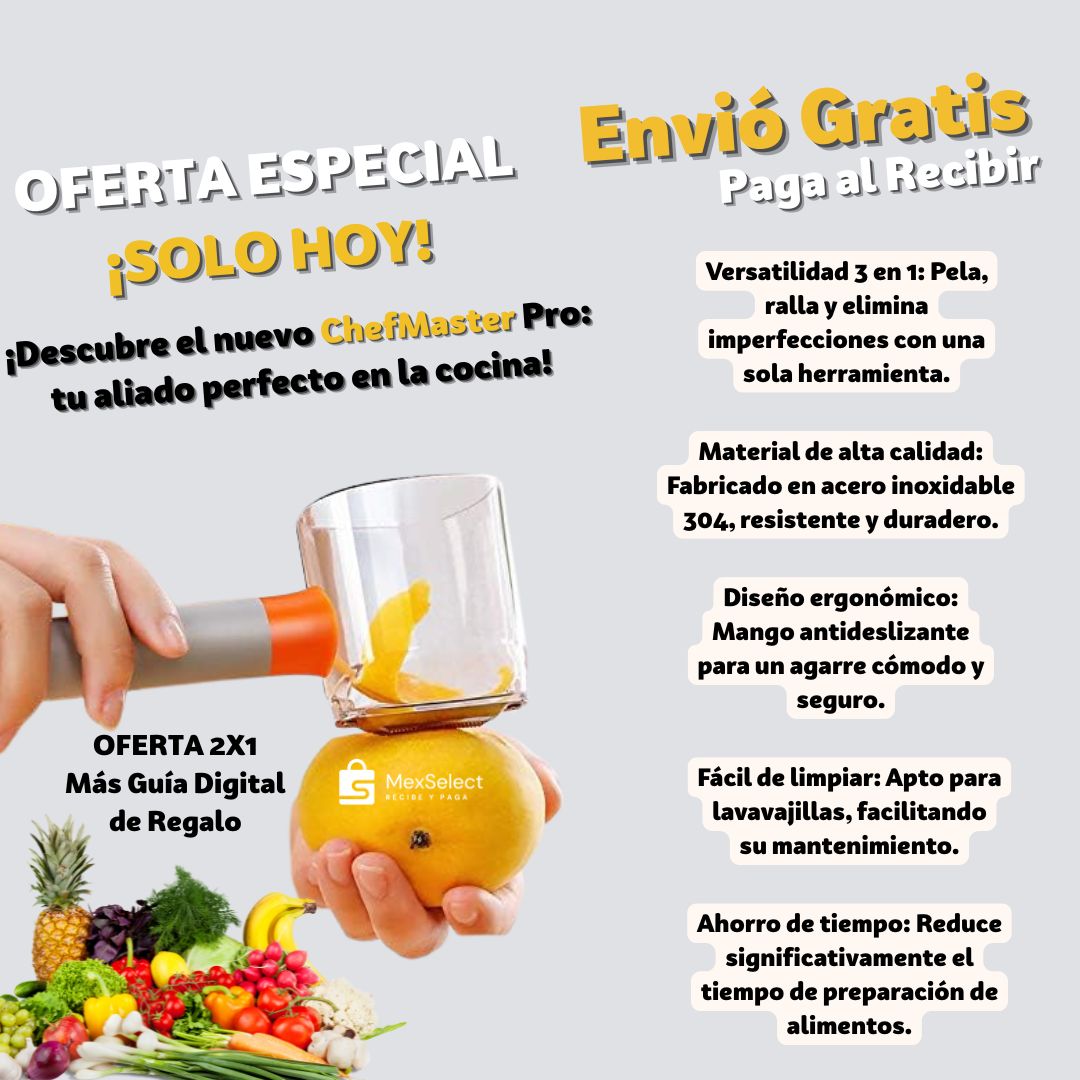 ChefMaster Pro tu aliado perfecto en la cocina 2x1