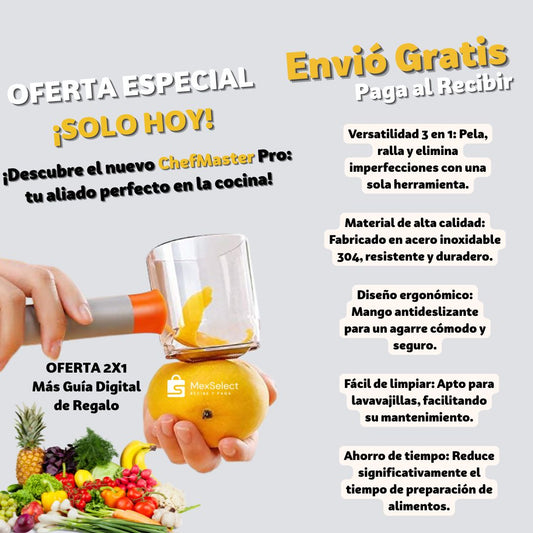 ChefMaster Pro tu aliado perfecto en la cocina 2x1