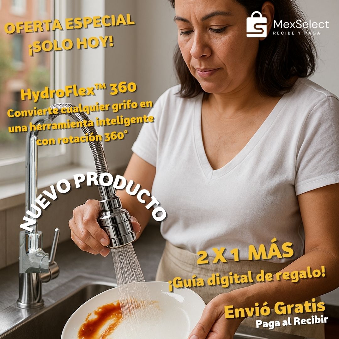 HydroFlex™ 360 control, comodidad y ahorro de agua en segundos 2X1