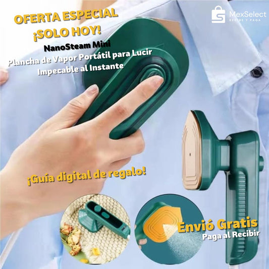 NanoSteam Mini™ Plancha de Vapor Portátil para Viaje