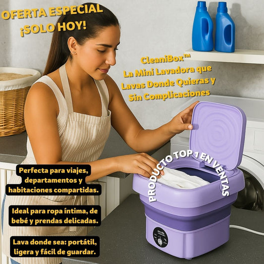 CleaniBox™ Mini Lavadora - Lava Donde Quieras Sin Complicaciones
