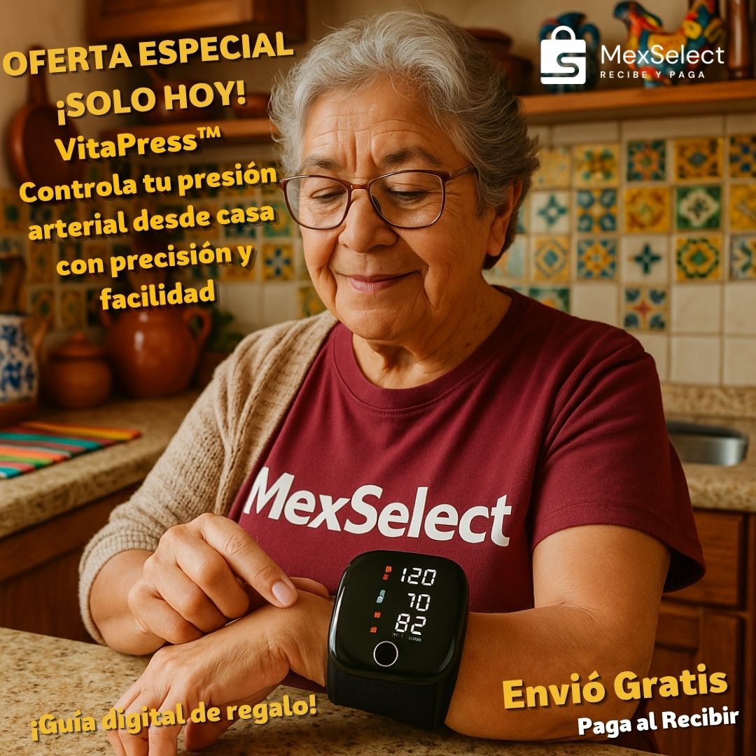 VitaPress™ Controla tu presión arterial desde casa con precisión y facilidad