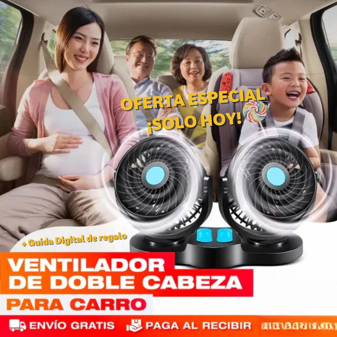 VentiDúo® Mantén tu Auto Fresco doble cabezal doble Frescura