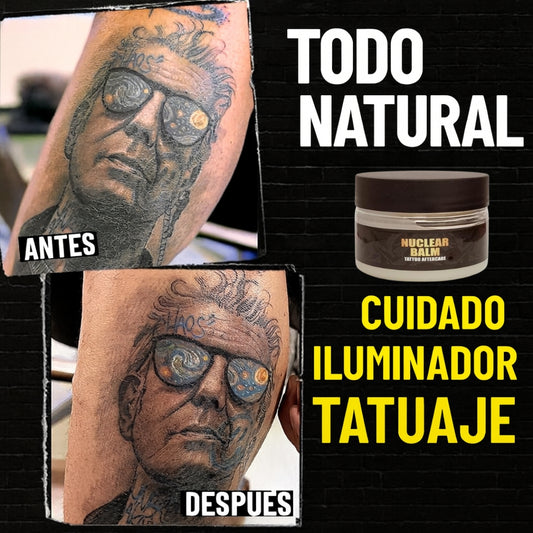 Nuclear Balm™ Hidrata, Protege y Mantén el Brillo de tu Tatuaje por Más Tiempo