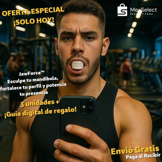 JawForce™ Esculpe tu mandíbula, fortalece tu perfil y potencia tu presencia
