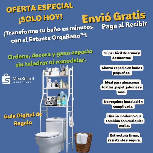 OrgaBaño™ Mueble Organizador Para Baño ¡Más Regalo!