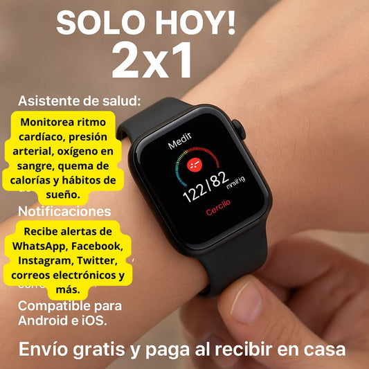 SmartFit Pro500™ Controla tu salud desde tu muñeca 2x1
