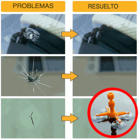 CrystalFix Ultra™ Repara grietas y arañazos en vidrios al instante, desde casa