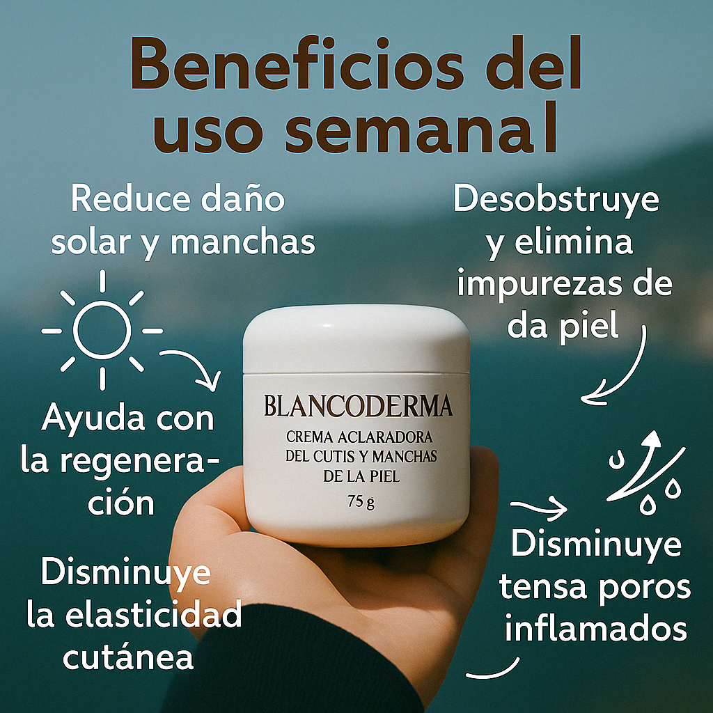 BlancoDerma crema facial Aclarante e Hidratante uso Nocturno 2x1