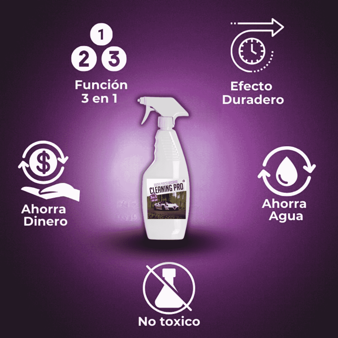 Cleaning Pro Limpieza, brillo y protección sin agua 2x1