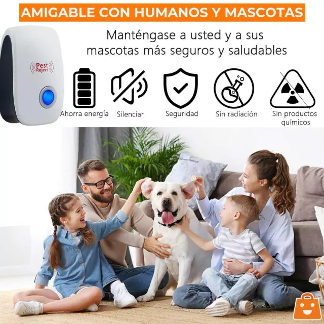 Ultrasonix Pest Reject® Protección Inteligente contra Plagas sin Químicos 3x1