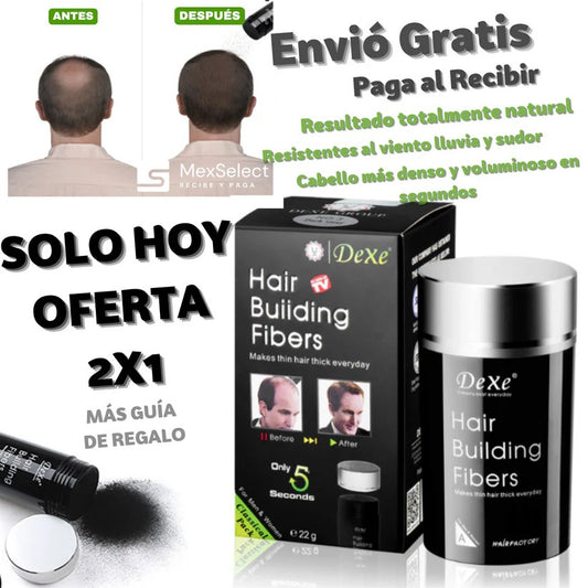 Fibras Capilares Instantáneas DexerHair 2x1